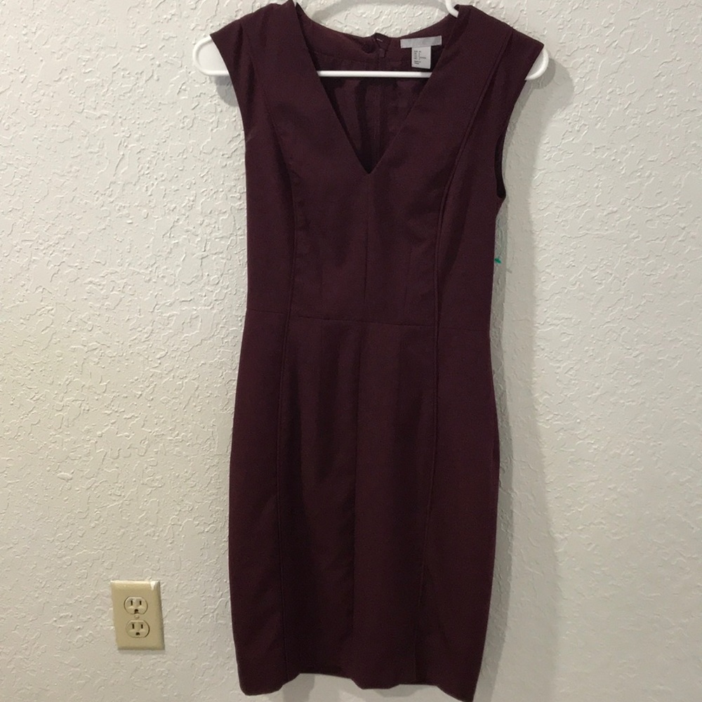 Burgundy dress